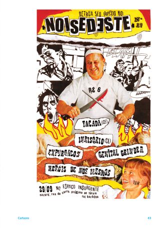 Imagem da pÔgina da direita da publicação Quadrinhos, arte punk e psicodelia