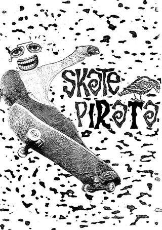 Imagem da pÔgina da esquerda da publicação Quadrinhos, arte punk e psicodelia