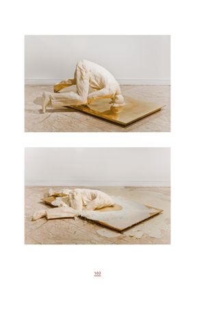 Imagem da página da esquerda da publicação Encontros com a arte contemporânea 2017