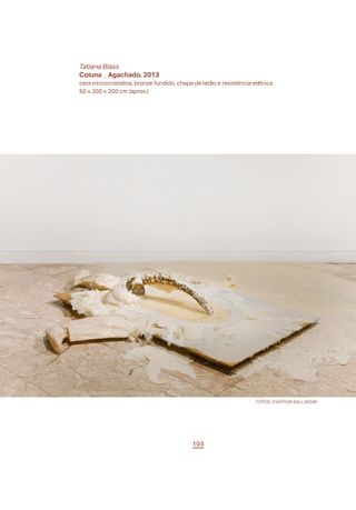 Imagem da página da direita da publicação Encontros com a arte contemporânea 2017