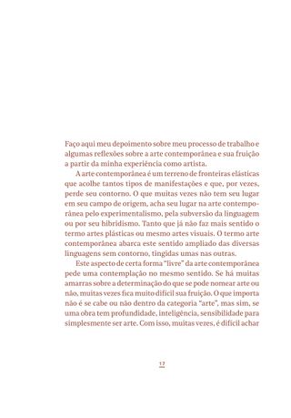 Imagem da página da direita da publicação Encontros com a arte contemporânea 2017