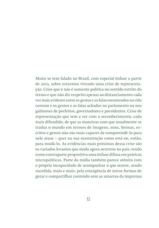 Imagem da página da direita da publicação Encontros com a arte contemporânea 2018
