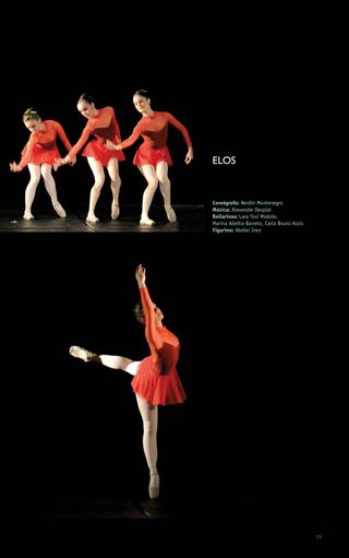 Imagem da página da direita da publicação Festival ES de Dança 2011