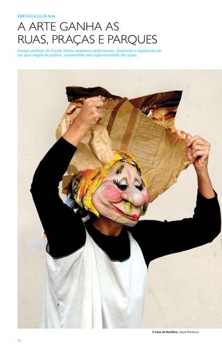 Imagem da página da esquerda da publicação Festival ES de Dança 2011