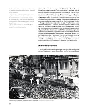 Imagem da pÔgina da esquerda da publicação Museu Vale 20 Anos