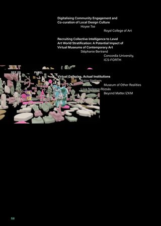 Imagem da pÔgina da esquerda da publicação Museums Without Walls