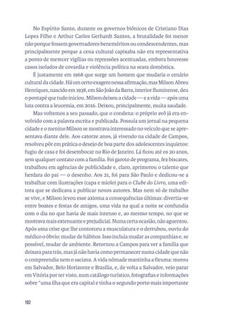 Imagem da página da esquerda da publicação Os Mamíferos: crônica biográfica de uma banda insular