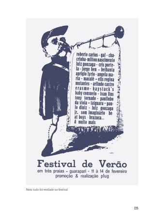 Imagem da página da direita da publicação Os Mamíferos: crônica biográfica de uma banda insular