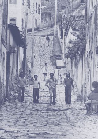 Imagem da página da esquerda da publicação Os Mamíferos: crônica biográfica de uma banda insular