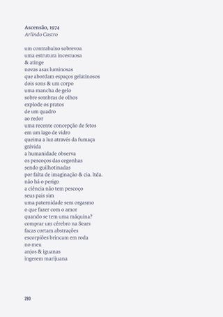 Imagem da página da esquerda da publicação Os Mamíferos: crônica biográfica de uma banda insular