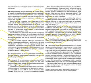 Imagem da pÔgina da direita da publicação Os sonhos de quem estamos sonhando?