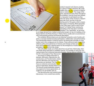 Imagem da pÔgina da esquerda da publicação Os sonhos de quem estamos sonhando?