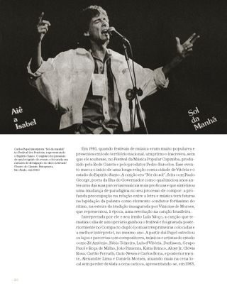 Imagem da pÔgina da esquerda da publicação Songbook: Carlos Papel