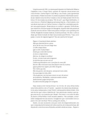 Imagem da pÔgina da esquerda da publicação Songbook: Carlos Papel