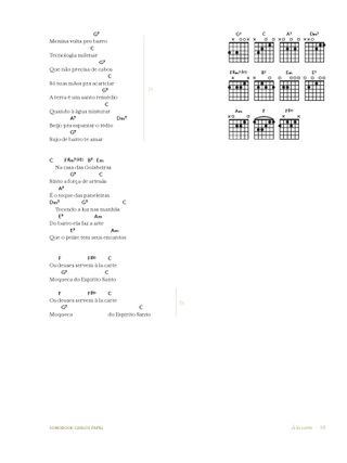 Imagem da pÔgina da direita da publicação Songbook: Carlos Papel
