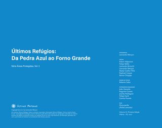 Imagem da página da direita da publicação Últimos Refúgios: Da Pedra Azul ao Forno Grande
