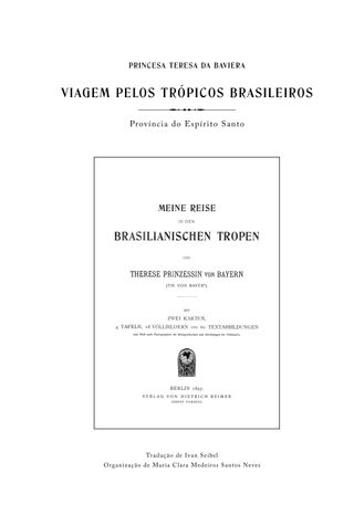 Imagem da página da direita da publicação Viagem pelos trópicos brasileiros: província do Espírito Santo