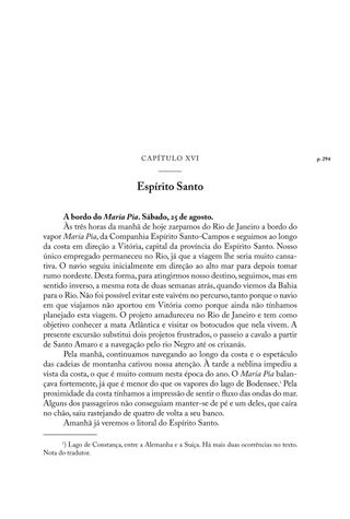 Imagem da página da direita da publicação Viagem pelos trópicos brasileiros: província do Espírito Santo