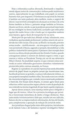 Imagem da pÔgina da esquerda da publicação Vou te contar