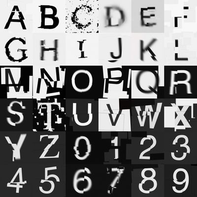 Toda a sequência do 36 days of type