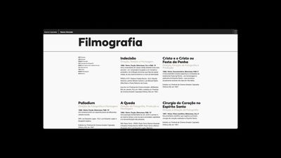Capa da seção Filmografia